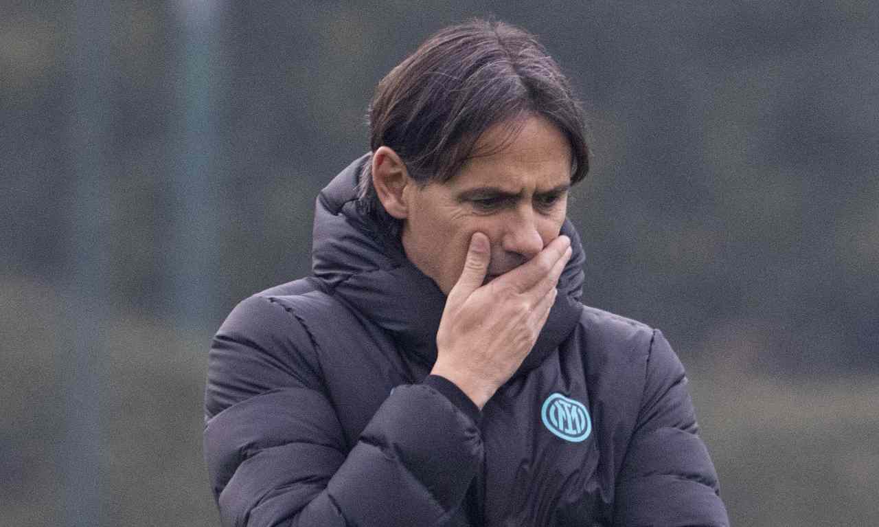 Inter, Inzaghi con la mano sulla bocca