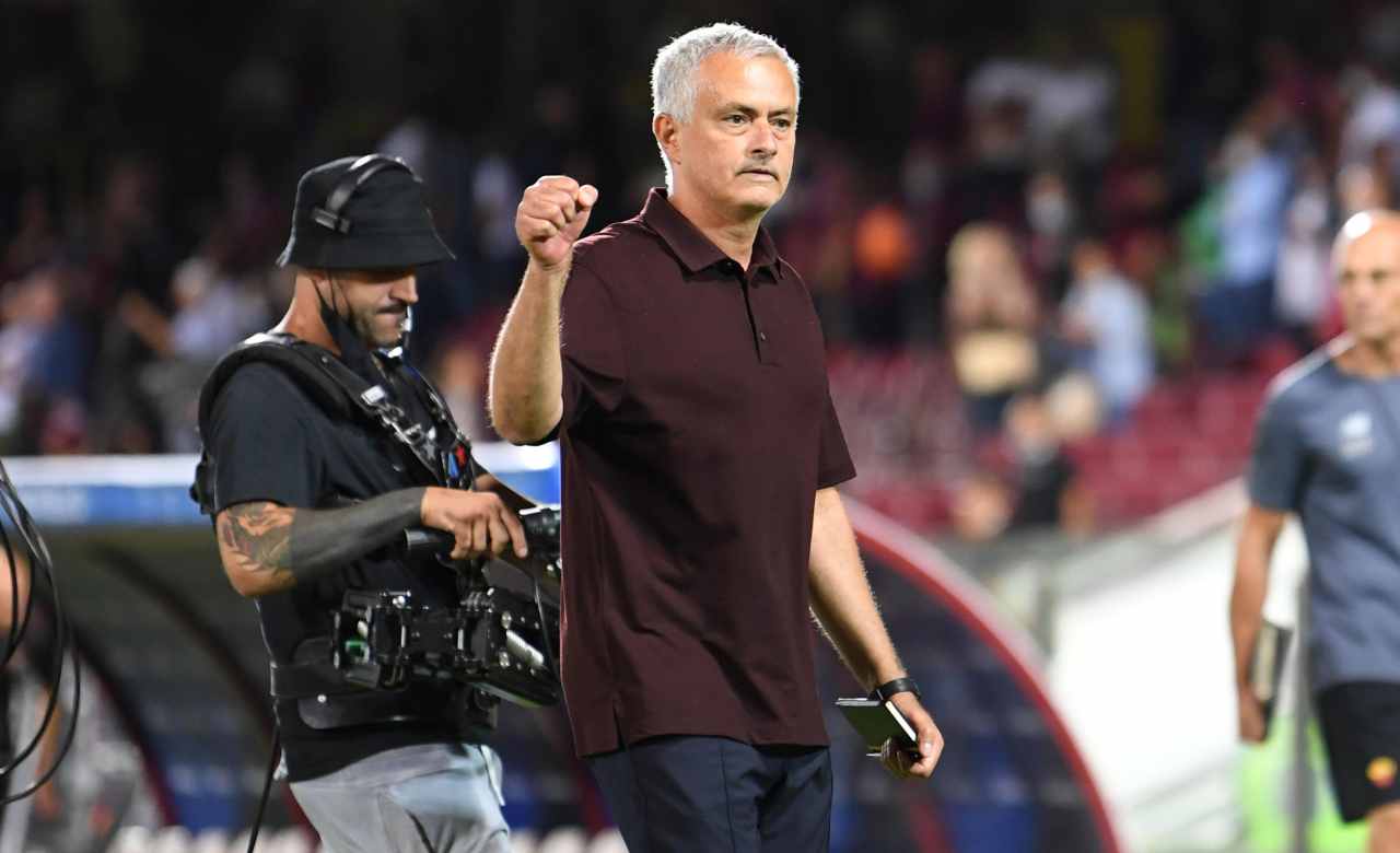 Roma, Mourinho esulta