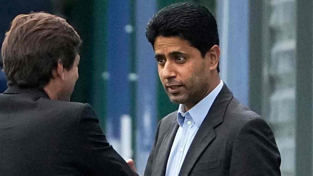 Al-Khelaifi parla con Leonardo