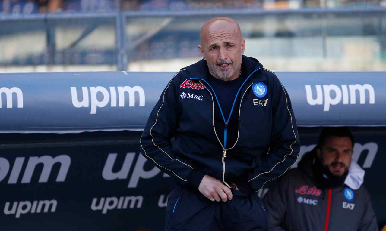 Napoli,Spalletti in panchina