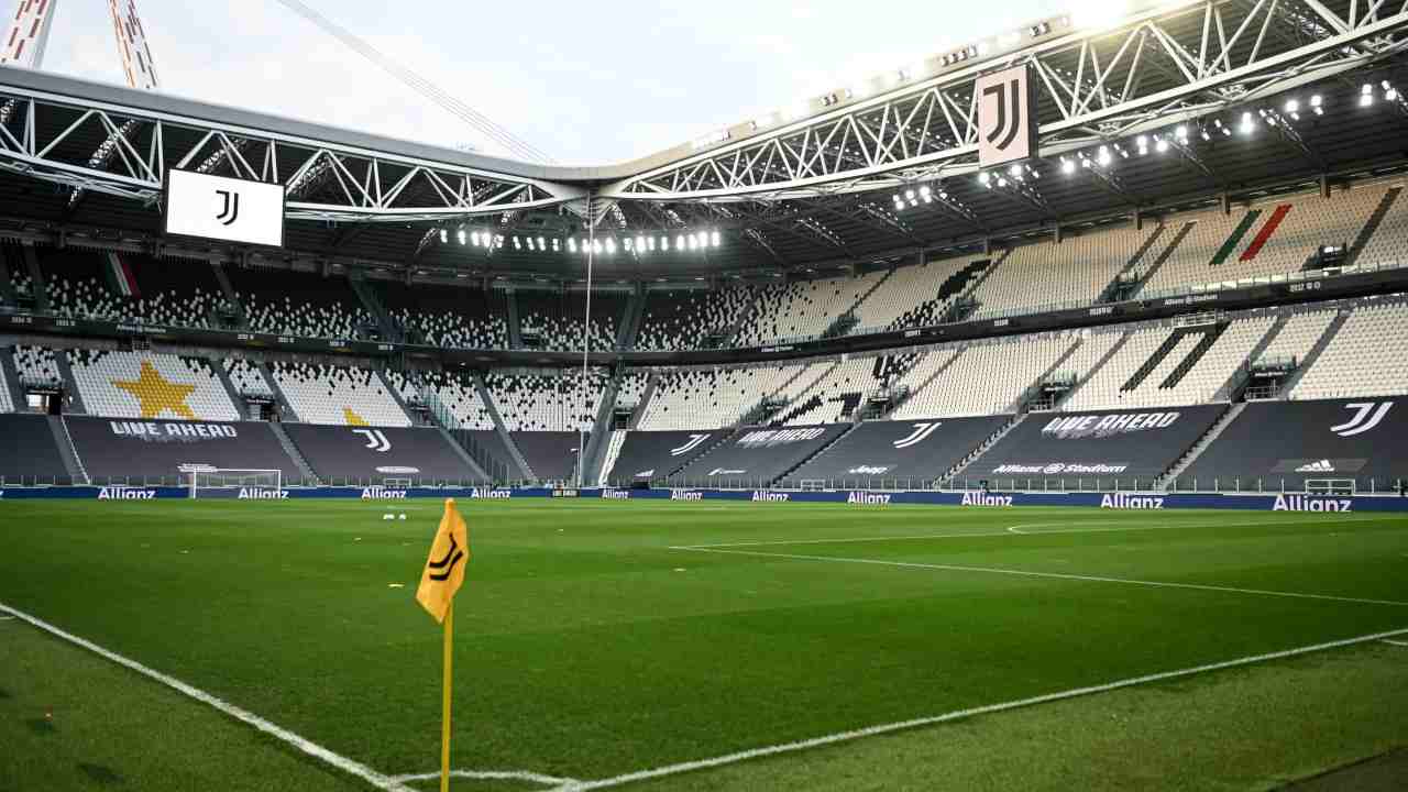 Lo stadio della Juventus vuoto