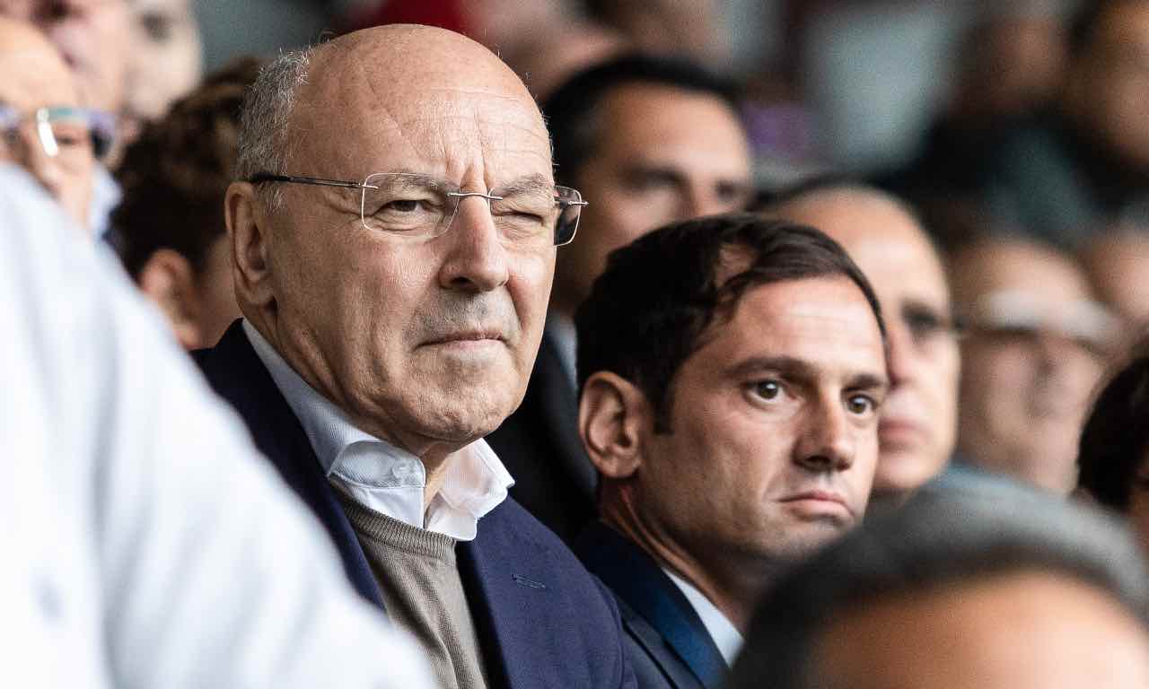 Marotta sugli spalti di Como-Monza