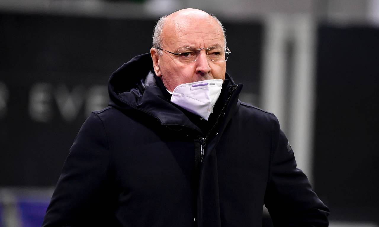 Beppe Marotta pensieroso