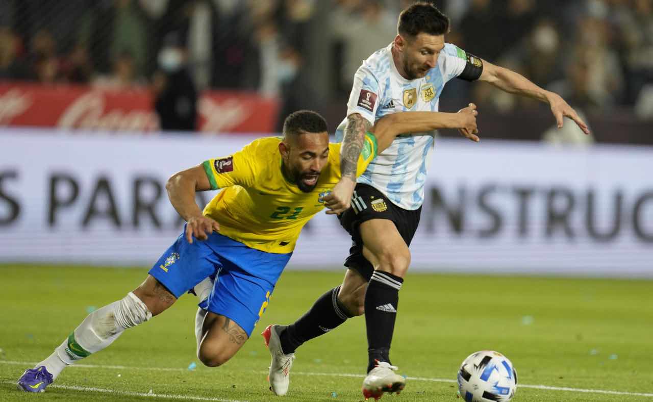 Cunha e Neymar in Brasile-Argentina