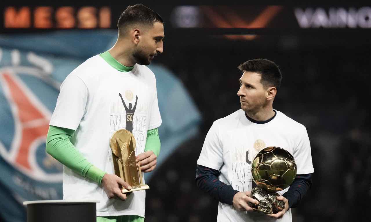 Donnarumma parla con Messi