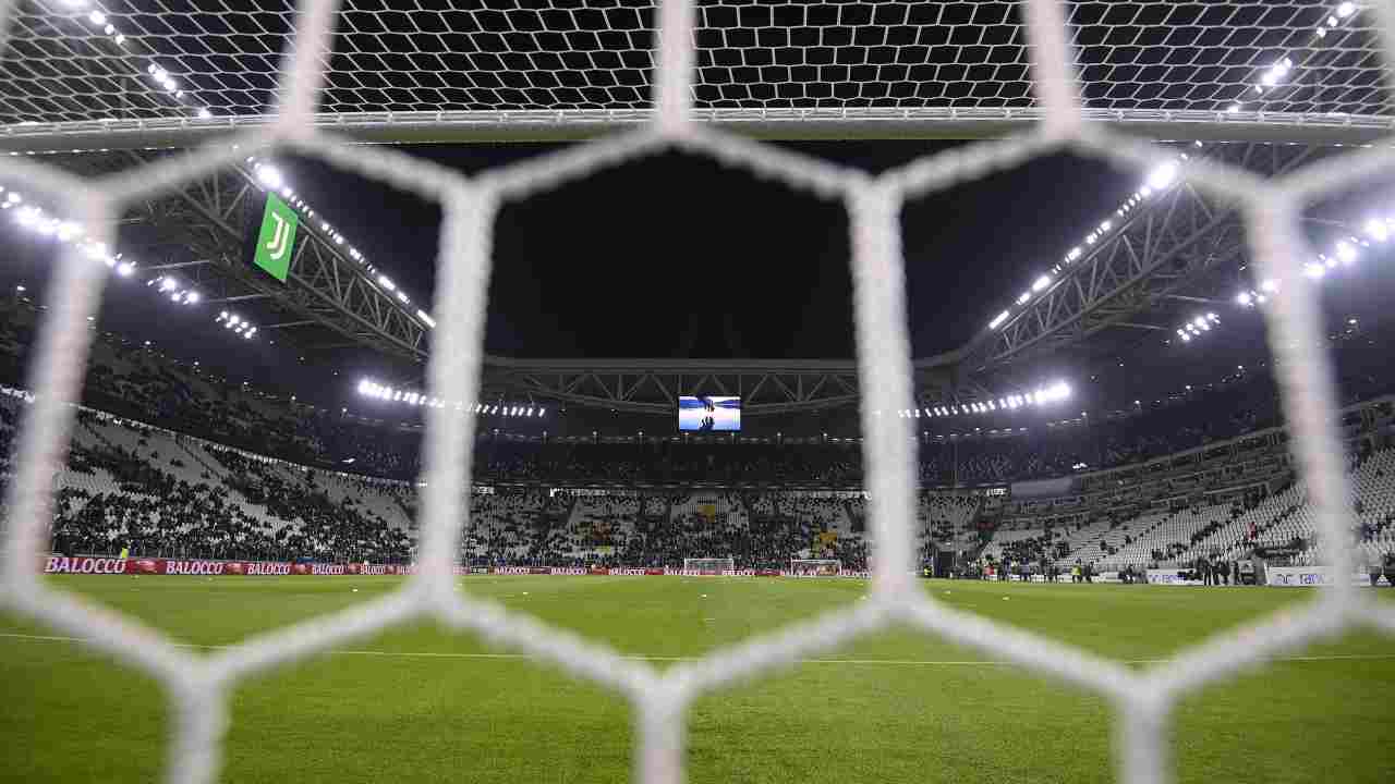 Allianz Stadium con il campo vuoto Juventus