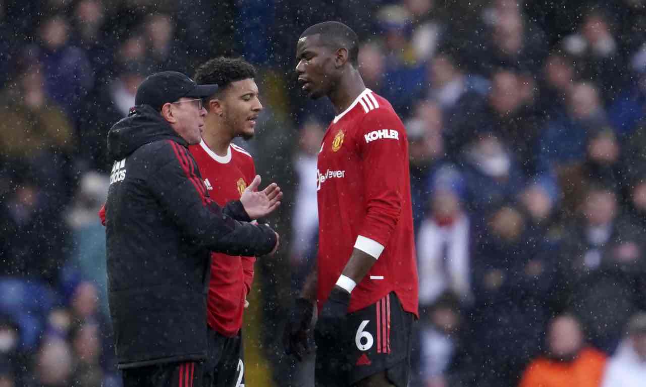 Pogba e Rangnick parlano in campo