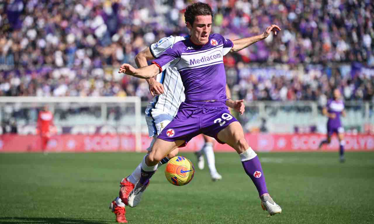 Odriozola in campo con la Fiorentina