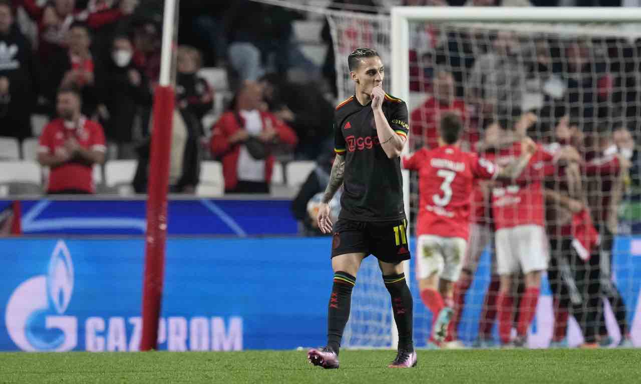 Antony in Benfica-Ajax