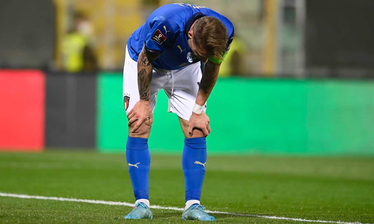 Ciro Immobile deluso in campo