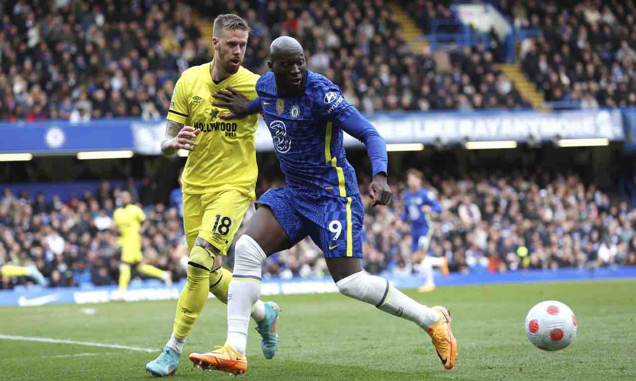 Lukaku in Chelsea-Brentford