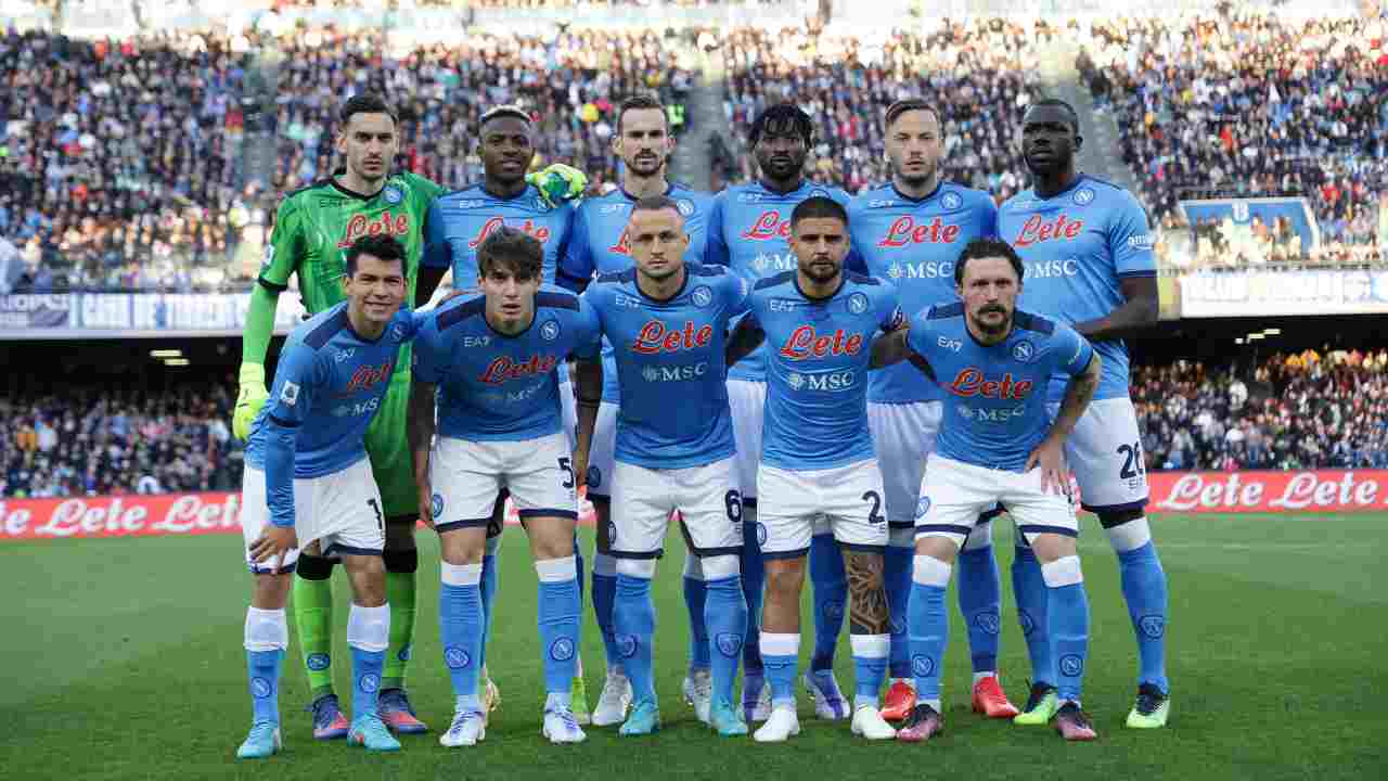 Squadra Napoli in posa per la foto