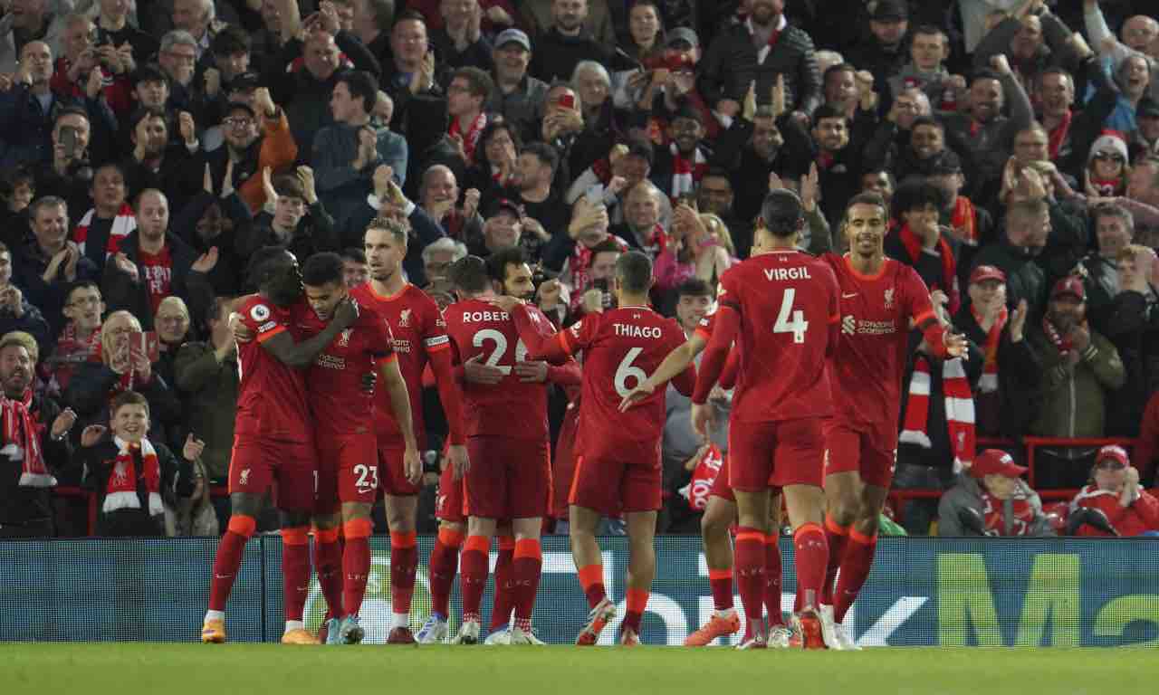 Esultanza Liverpool ad Anfield 