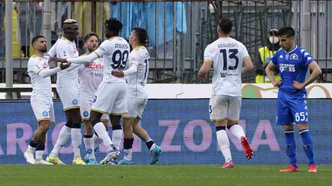 Empoli-Napoli in campo