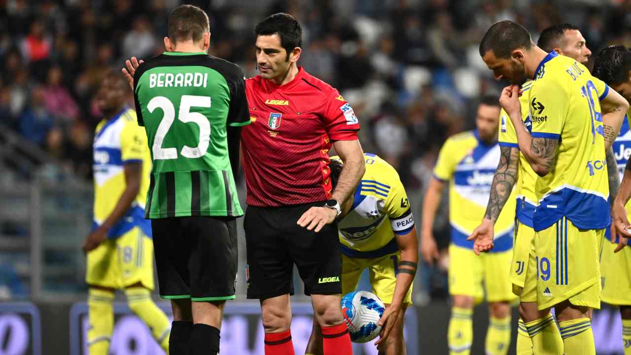 Sassuolo-Juventus in campo