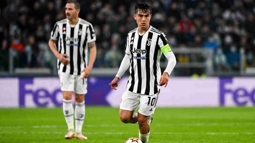 Dybala con la maglia della Juventus 