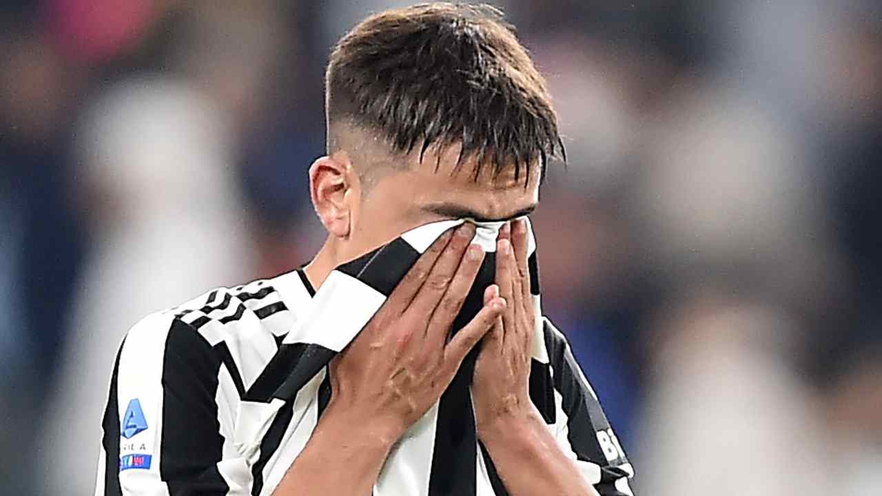 Dybala sconsolato