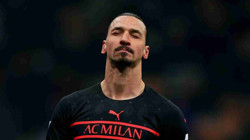 Zlatan Ibrahimovic con la maglia del Milan