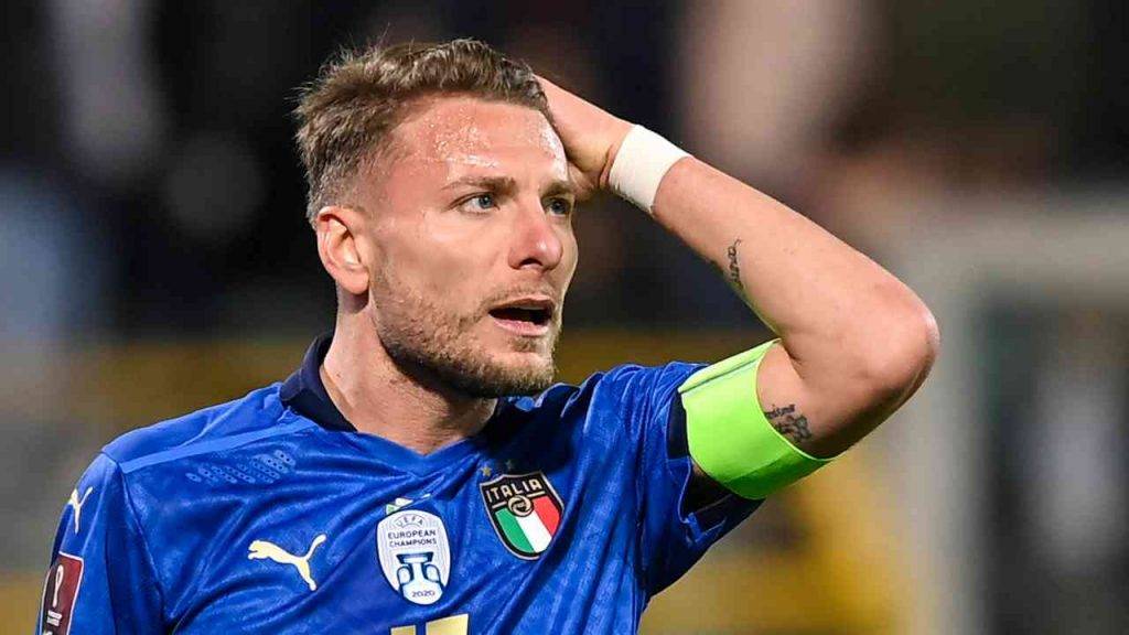 Ciro Immobile con la maglia dell'Italia