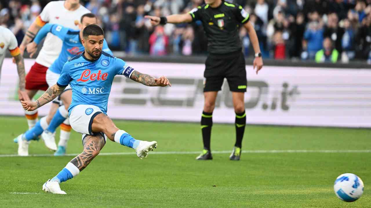 Insigne tira il rigore