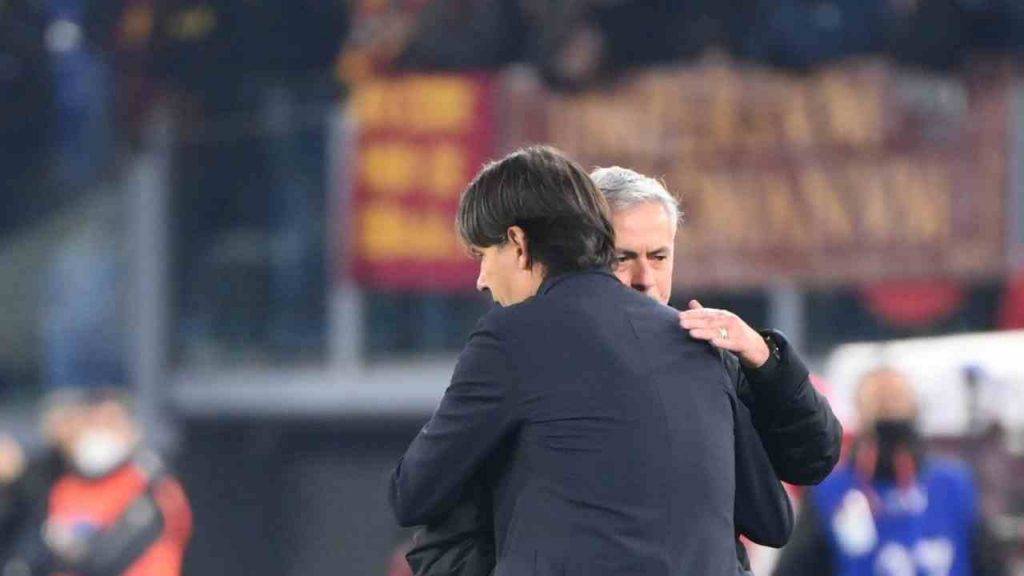 Inzaghi e Mourinho, tecnici di Inter e Roma