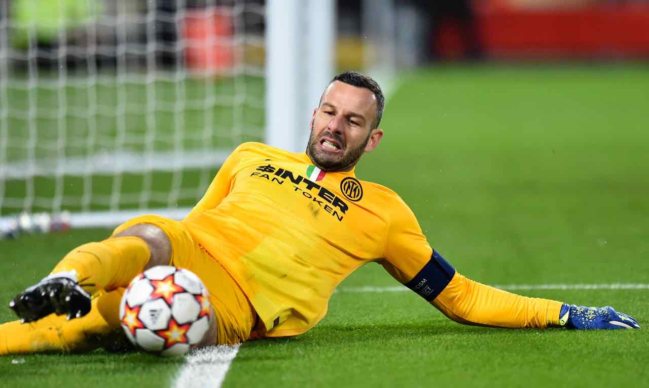 Handanovic in Liverpool-Inter