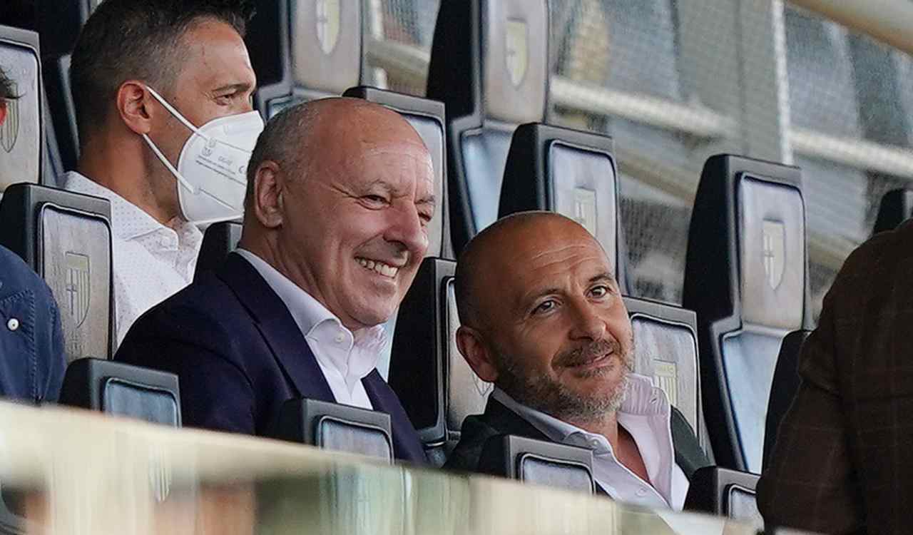 Marotta e Ausilio in tribuna