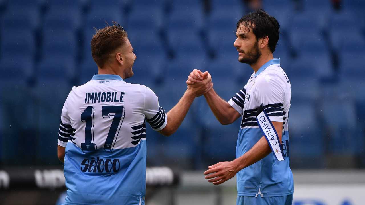 Parolo esulta con Immobile