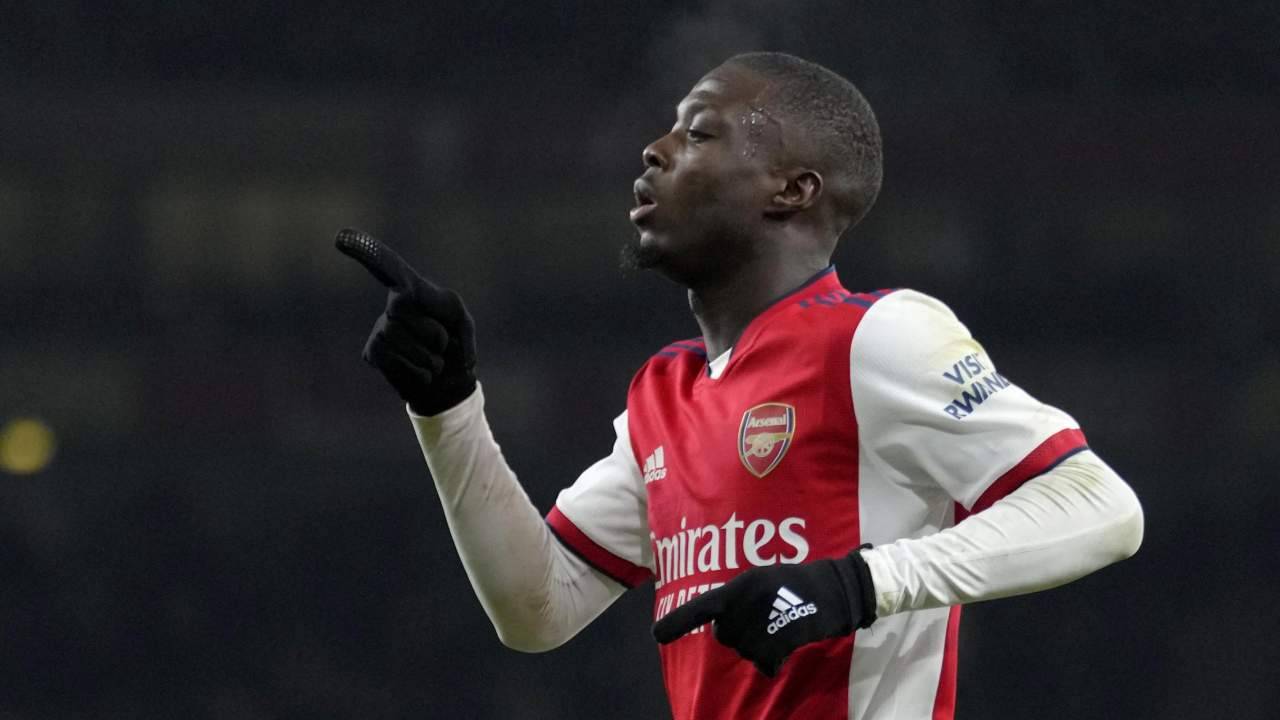 Nicolas Pepe esulta