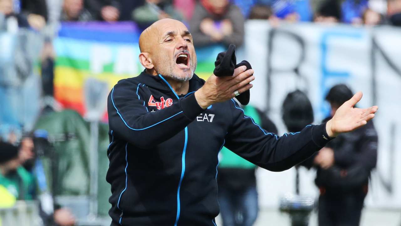 Spalletti urla in panchina