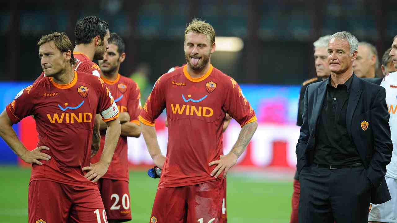 Totti, De Rossi e Ranieri delusi