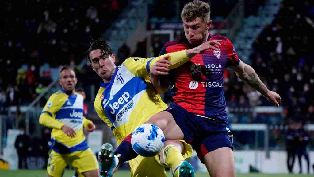 Vlahovic in Cagliari-Juve