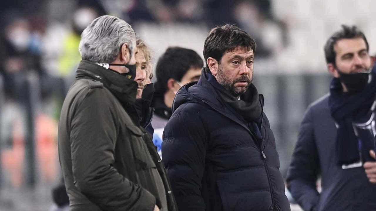 Agnelli, Arrivabene e Nedved a bordocampo