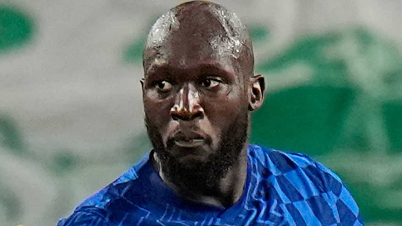 Lukaku in campo con l'Inter