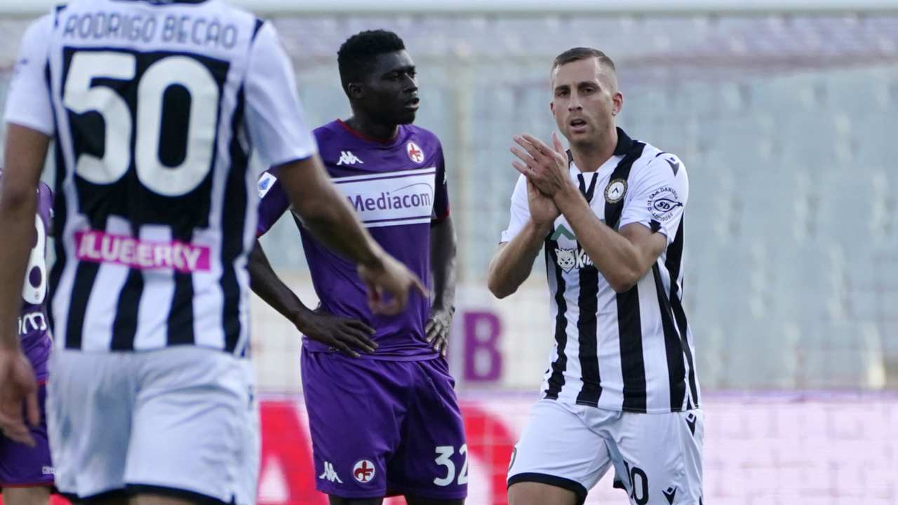 L'Udinese batte la Fiorentina