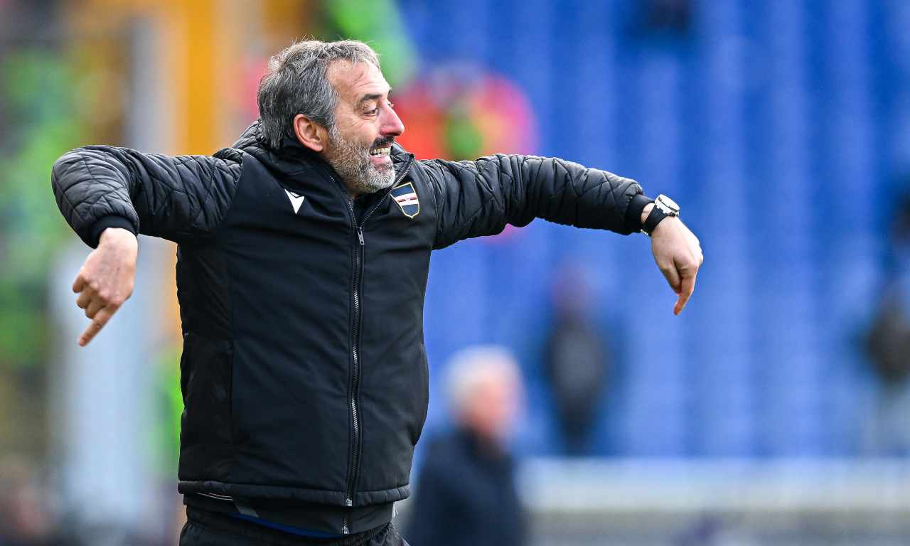 Sampdoria-Salernitana, Giampaolo gesticola