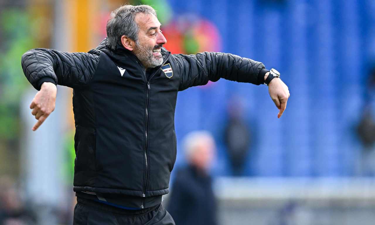 Sampdoria-Genoa, Giampaolo gesticola