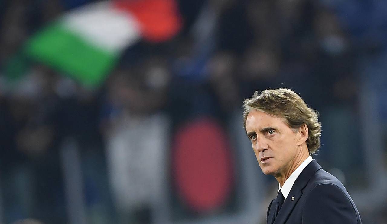 Mancini in campo