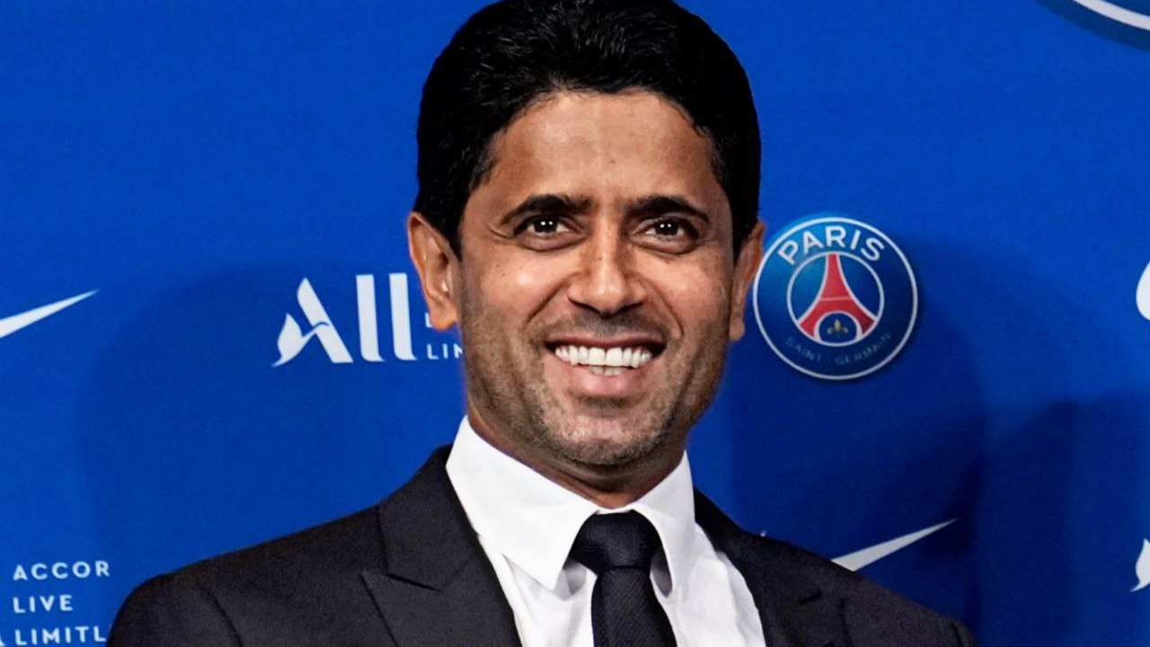 Al-Khelaifi sorridente 