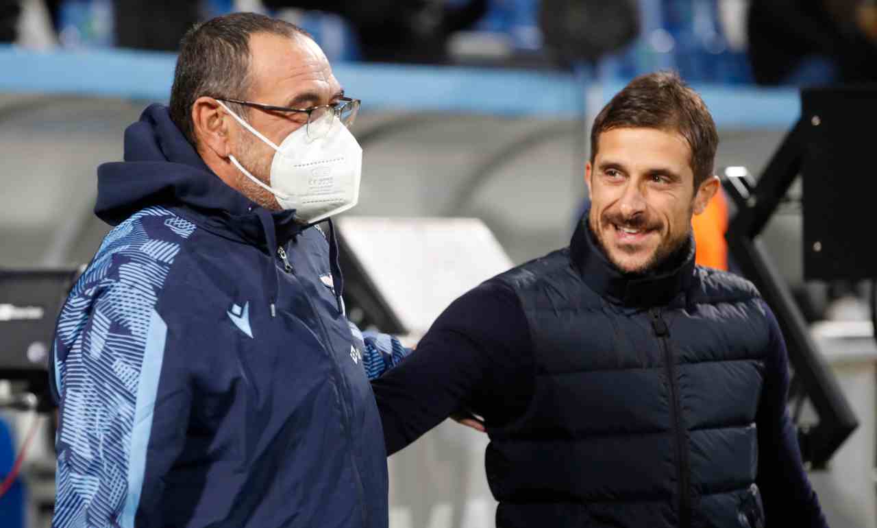 Lazio-Sassuolo, Sarri e Dionisi in panchina