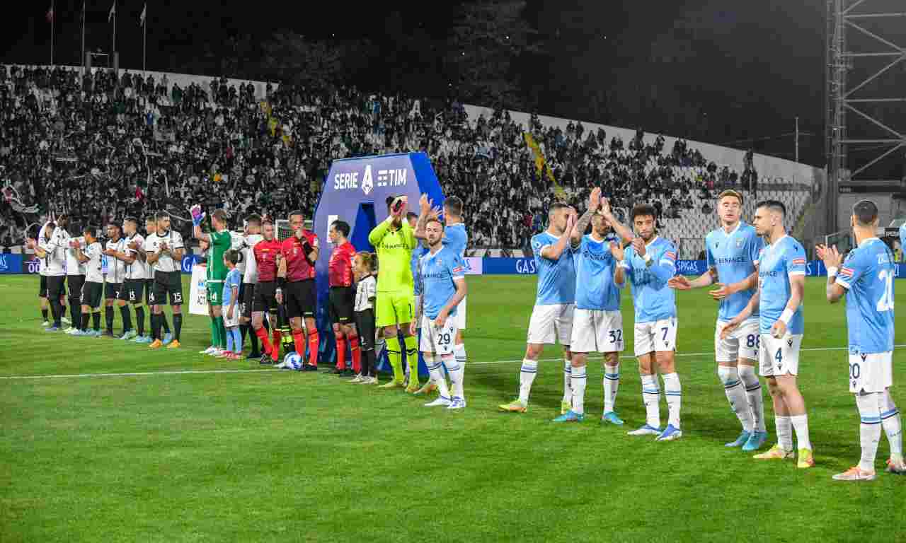 Spezia-Lazio, squadre schierate