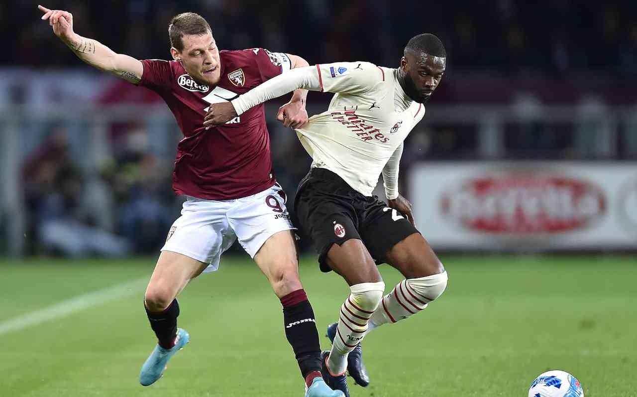 Tomori e Belotti in azione