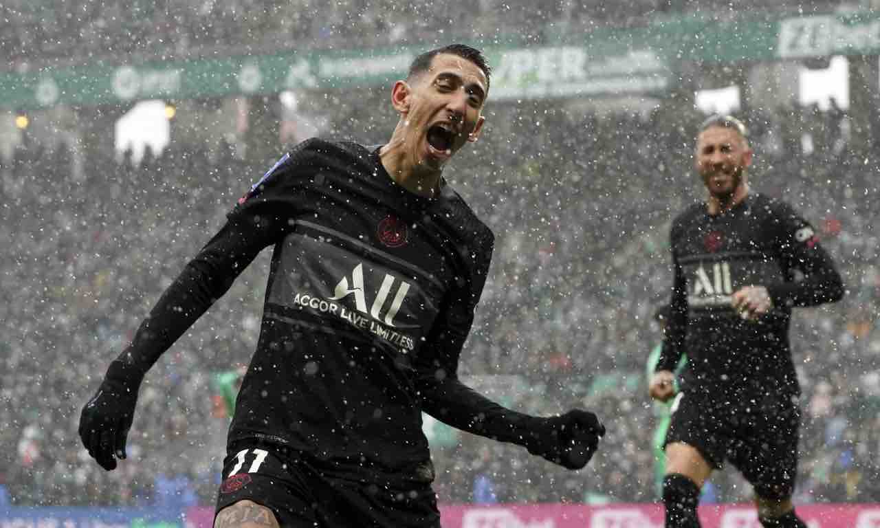 Di Maria esulta col PSG