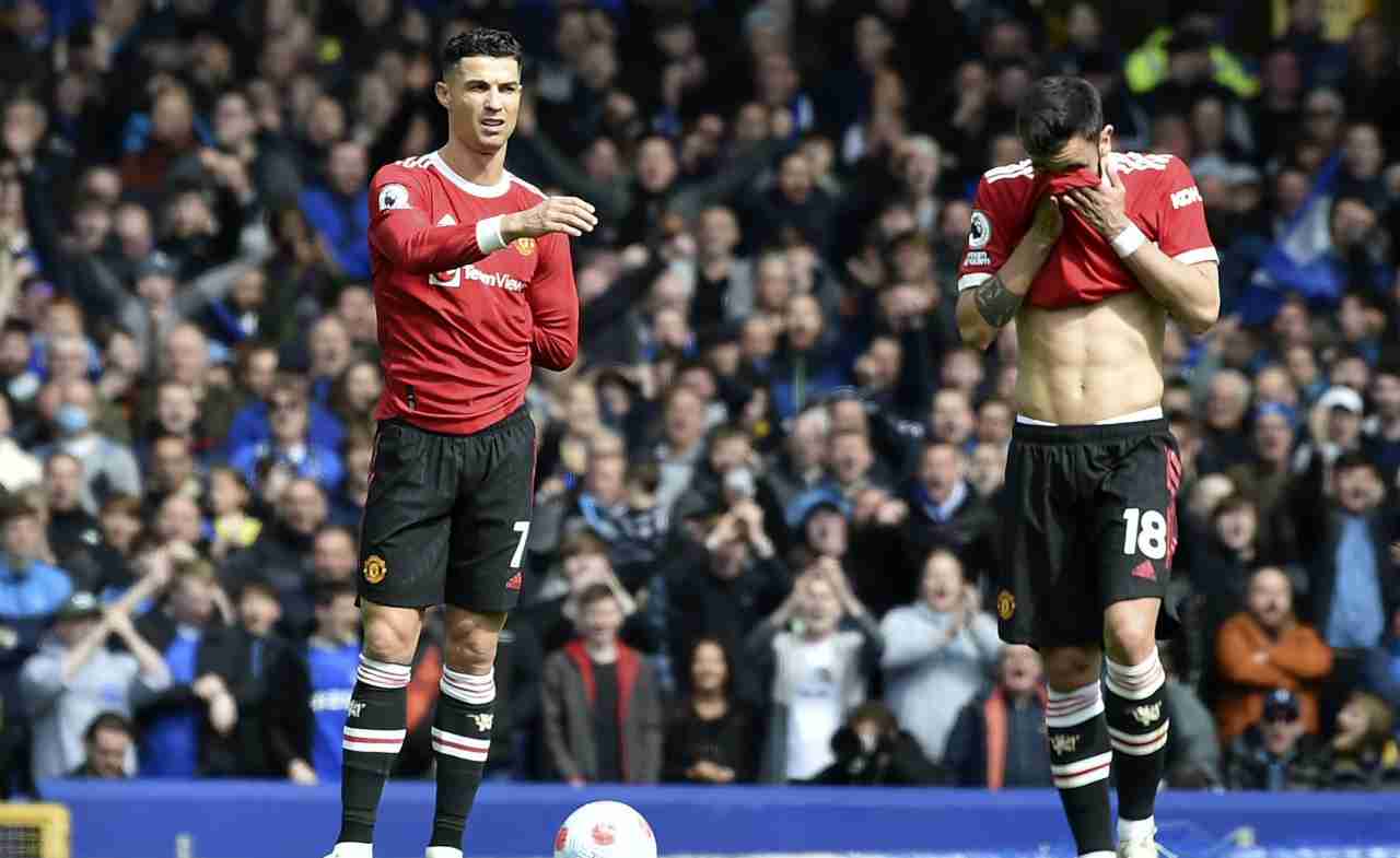 Ronaldo con Bruno Fernandes 