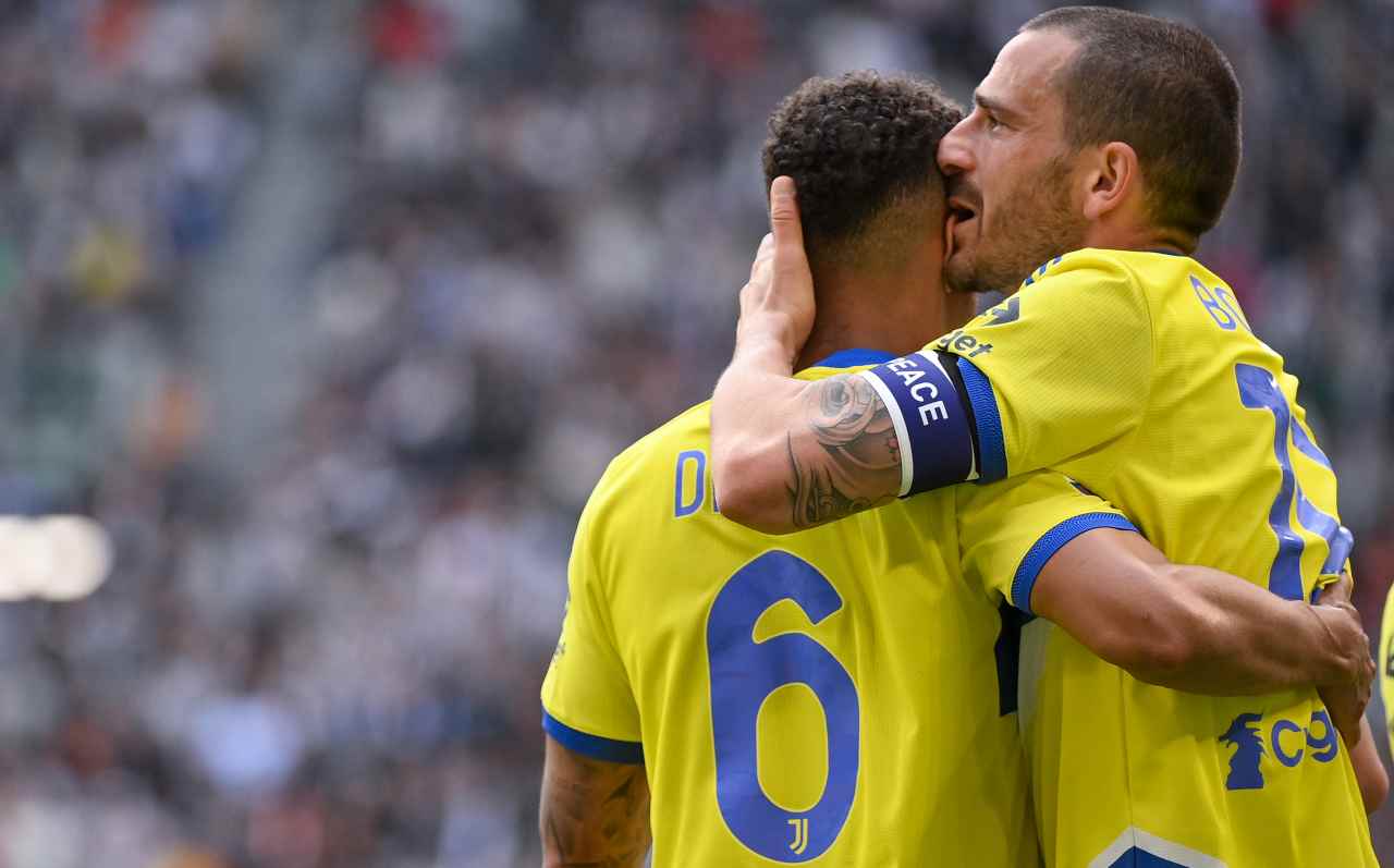 Bonucci festeggia con Danilo 