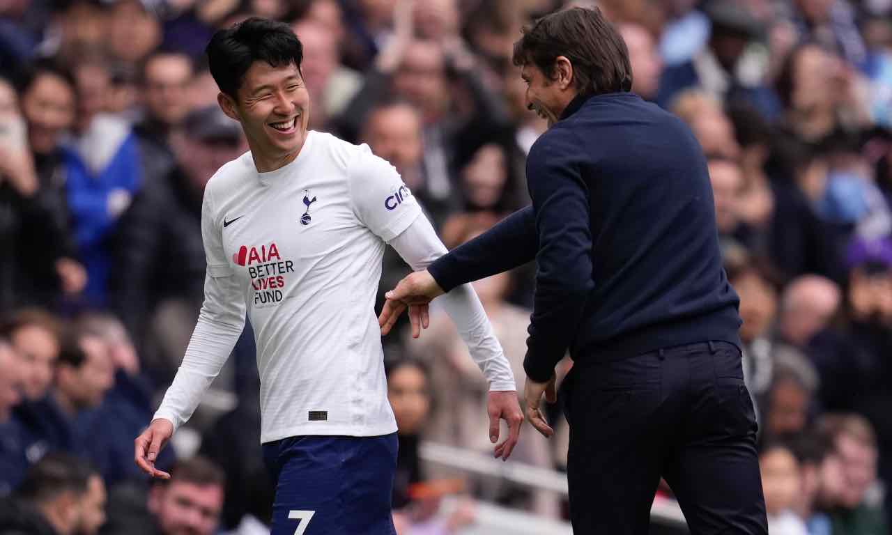 Tottenham, Conte scherza con Son