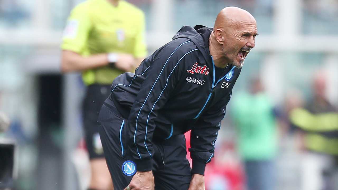 Spalletti urla a bordocampo Napoli