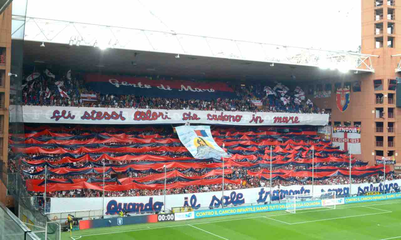 Striscione tifosi Genoa