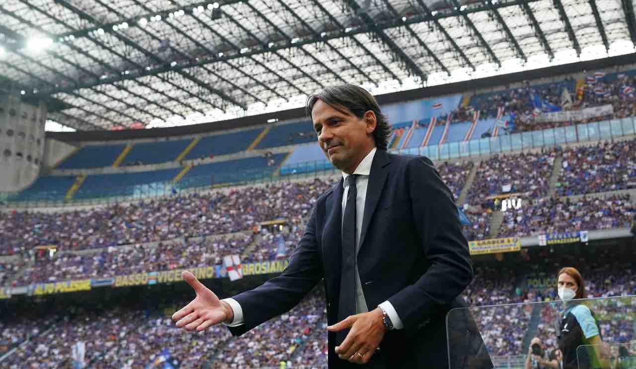 Inzaghi sorridente in Inter-Sampdoria