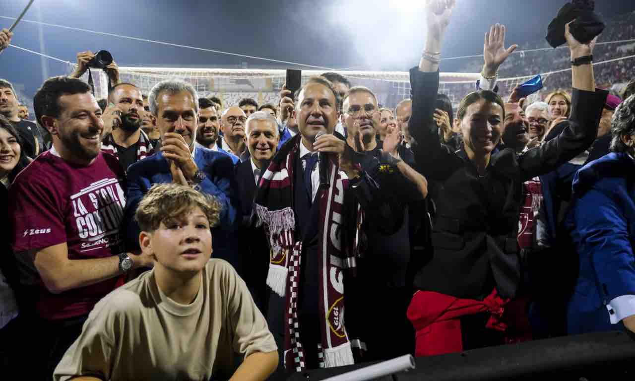 Iervolino festeggia con la Salernitana la promozione